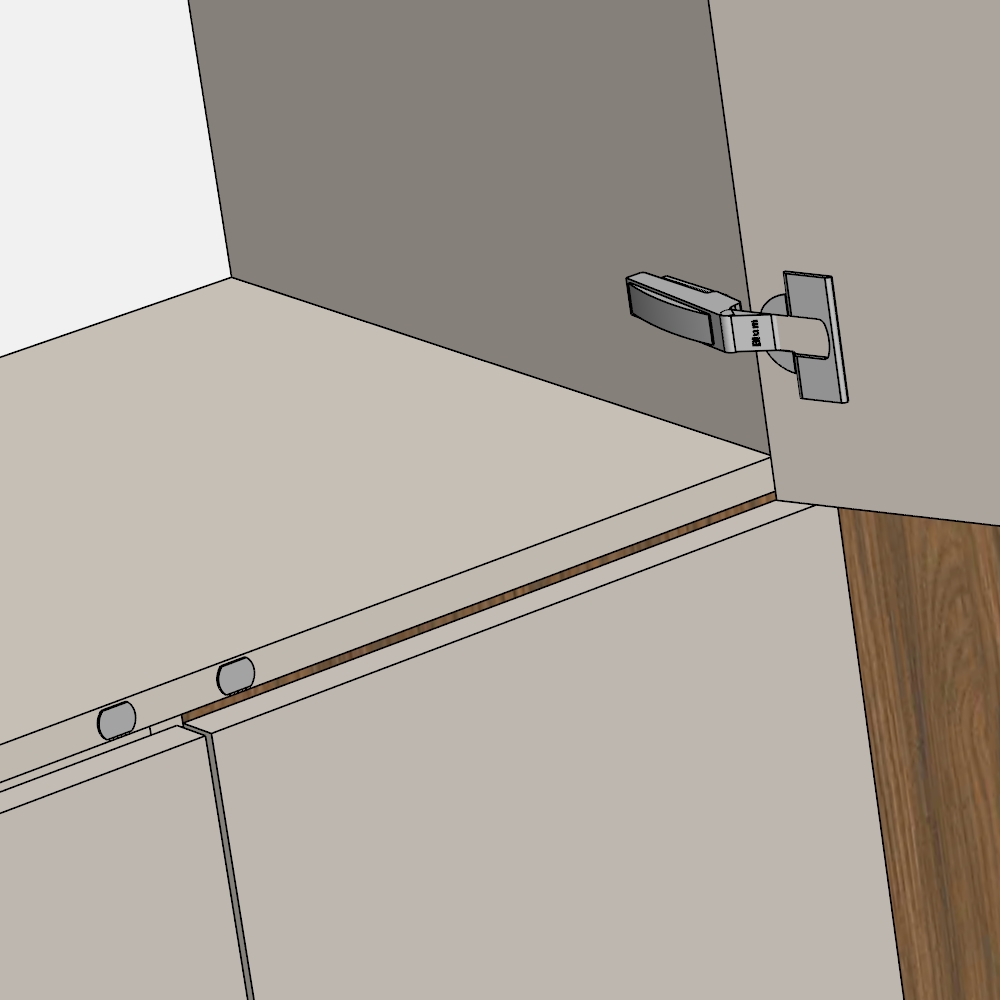Комплект петли + толкатели Blum (36 петель и 8 толкателей)